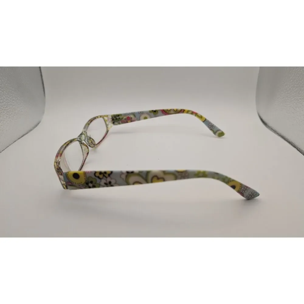 Bright Floral Patterned Eyeglass Frames